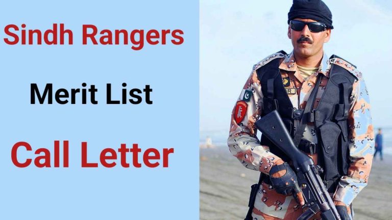 Sindh Rangers Result 2023 – Sindh Ranger Merit List Call Letter