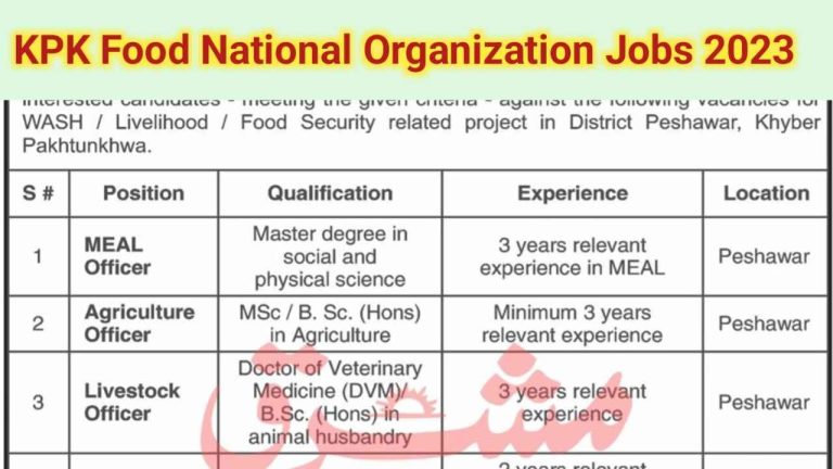 KPK Food National Organization Jobs 2023