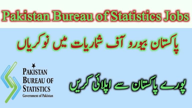 Pakistan Bureau of Statistics Jobs 2023-2024
